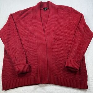 Talbots Women's Petite 2XP Red Wool Blend Sweater